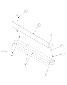 Rear Bumper (April 2004 And After) Diagram and Parts List for M60-KHEFI 53AB5HEX750-28-HP Cub Cadet Lawn Tractor